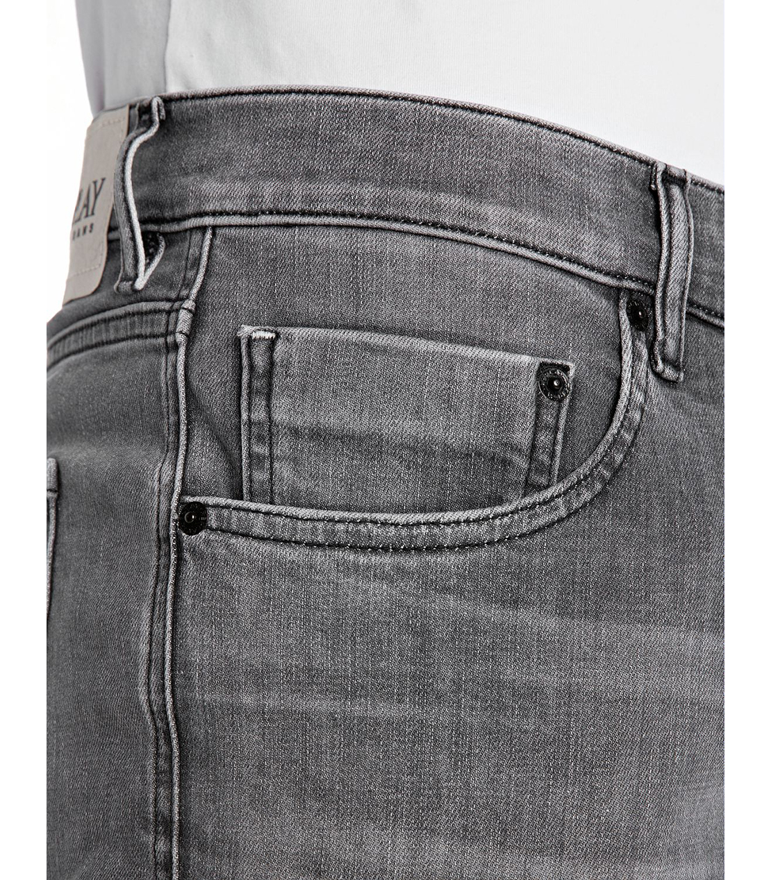 スリムフィットMICKYM オーガニックコットンストレッチデニム 詳細画像 グレー 7